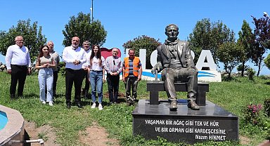 Nazım Hikmet'in 61. ölüm yıl dönümünde Hopa Belediyesi'nden anlamlı etkinlik
