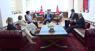 Özgür Özel, Finlandiya Büyükelçisi Hamalainen’i kabul etti