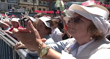 Rize'de ''Çay Mitingi''ne katılan üreticilerinden çağrı: ''Yaş çay alım fiyatı en az 25 TL olmalı''