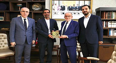 Saadet Partisi Genel Başkanı Karamollaoğlu, İran'dan konuklarını ağırladı 