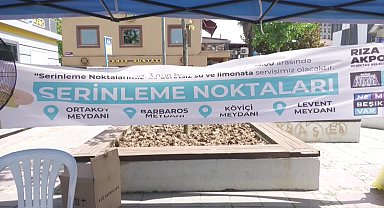  Sıcak hava bunalttı, İstanbul Beşiktaş'ta serinleme noktaları kuruldu, TTB, 8 maddelik uyarı yayınladı