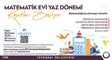 Tepebaşı Belediyesi Matematik Evi yaz dönemi kayıtları başlıyor