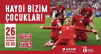 Tepebaşı'nda milli maç heyecanı 