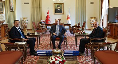 TİP Genel Başkanı Erkan Baş TBMM Başkanı Numan Kurtulmuş’u ziyaret etti   