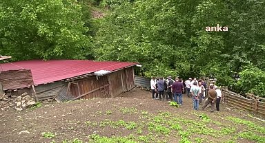 Trabzon'da, keçi sürüsünün 