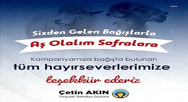 Turgutlu Belediyesi'nin yardım kampanyasına rekor bağış