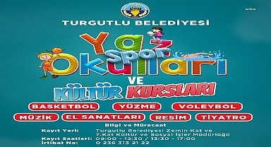 Turgutlu Belediyesi Yaz Spor Okulları ve Kültür Kursları’na kayıtlar başladı 