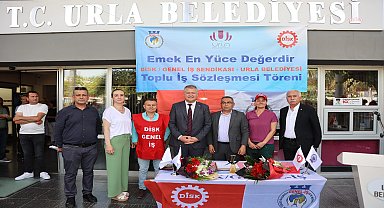 Urla'da TİS sevinci...Urla Belediye Başkanı Balkan: İşçimizi enflasyona ezdirmedik