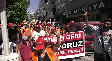 Menemen Belediyesi'nde işten çıkarılan işçilere biber gazlı müdahale