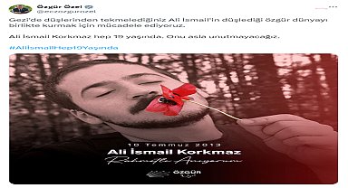 Ali İsmail Korkmaz'ın öldürülüşünün 11'inci yılı.... Özgür Özel: