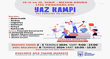 Ankara Büyükşehir Belediyesi’nden lise öğrencileri için yaz kampı