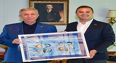 Balıkesir Büyükşehir Belediye Başkanı Akın’dan Mansur Yavaş’a ziyaret 