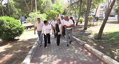 Başkan Mutlu İZSU Genel Müdürü Erdoğan ile sahaya indi 