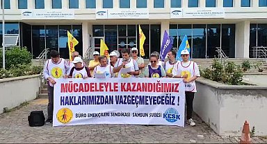 BES Samsun Şubesi'nden TÜİK'in enflasyon rakamları ve maaş zammına protesto