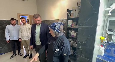 Buca Belediye Başkanı Duman'dan saldırıya uğrayan can dostuna ziyaret 