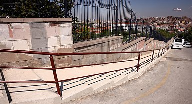 Çankaya Belediyesi'nden merdivenli yollarda yenileme çalışması