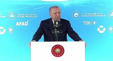 Cumhurbaşkanı Erdoğan'dan