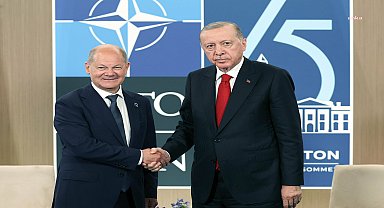 Cumhurbaşkanı Erdoğan, NATO Zirvesi için gittiği ABD'de Almanya, İtalya ve Yunanistan başbakanları ile görüştü