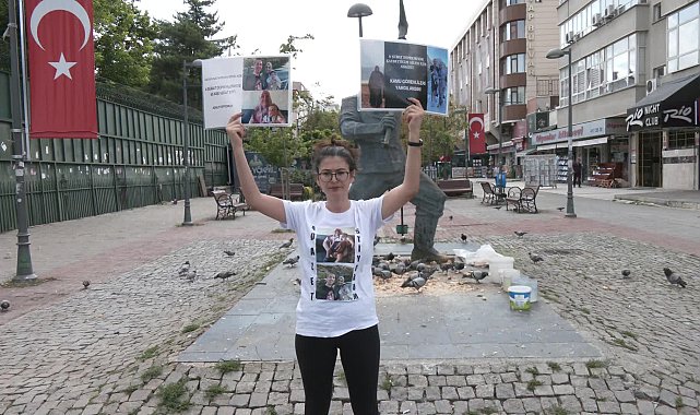 Depremzede Döne Kaya'nın adalet nöbeti 13. haftasında: