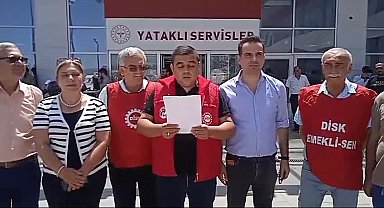 Dev Sağlık İş Sendikası'ndan Osmaniye'de 'baraj' protestosu