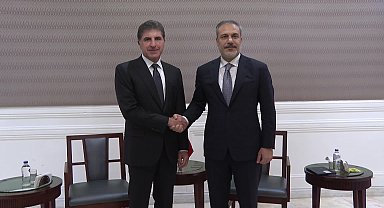 Dışişleri Bakanı Fidan IKBY Başkanı Neçirvan Barzani ile görüştü