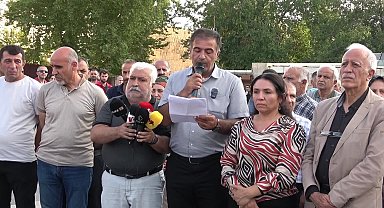 Diyarbakır’da DEM Parti'nin, TSK'nın Irak'ın Kuzeyi'ndeki operasyonlarına karşı basın açıklamasına polis müdahale etti.