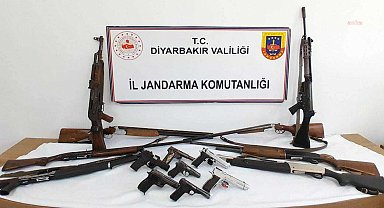 Diyarbakır’da ruhsatsız silah bulunduranlara yönelik operasyon