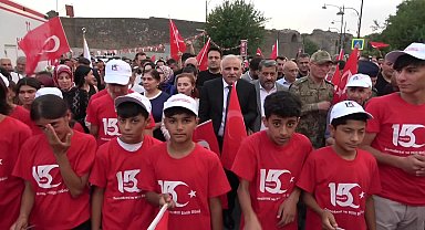 Diyarbakır’ın tarihi ilçesinde 15 Temmuz anma yürüyüşü