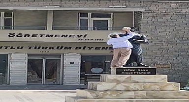 Elazığ'da Atatürk heykeline saldırı... Emniyet Müdürlüğü: