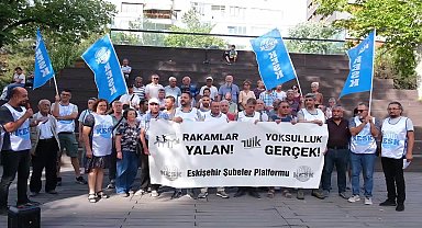 Eskişehir’de kamu emekçilerinden enflasyon tepkisi: “TÜİK rakamlara takla attırarak gerçek enflasyonu gizliyor”