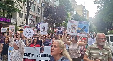 Eskişehir’de sokak hayvanları için yapılan yürüyüşte gerginlik çıktı