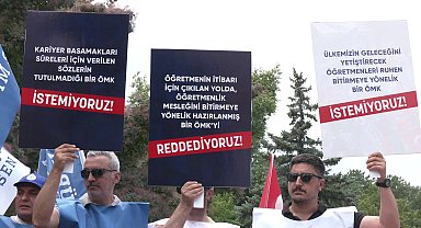 Hürriyetçi Eğitim Sen'den Öğretmenlik Meslek Kanunu protestosu: ''Öğretmen düşmanları yapmış olsaydı ancak böyle bir kanun yapabilirdi''
