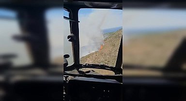 İzmir Çeşme Deliklikoy’da orman yangını