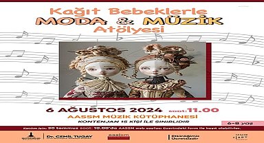 İzmir’de çocuklara “Kağıt Bebeklerle Moda ve Müzik Atölyesi”