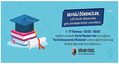 Kartal Belediyesi'nden LGS’ye giren öğrencilere tercih danışmanlığı hizmeti