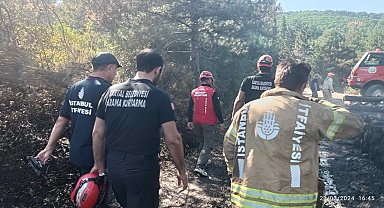 Kartal Belediyesi, Pendik-Aydos Ormanı’nda çıkan yangında söndürme çalışmalarına destek verdi 