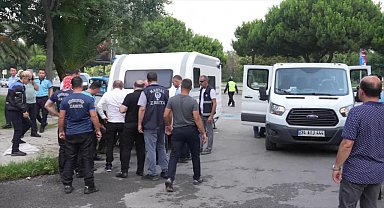 Kartal Belediyesi ve İBB Zabıta ekiplerinden işgalci karavanlara müdahale