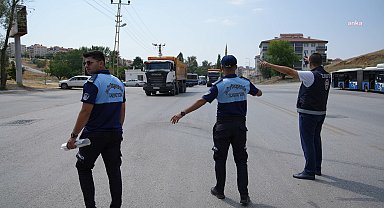 Keçiören'de hafriyat kamyonlarına denetim