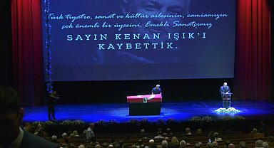 Kenan Işık için Atatürk Kültür Merkezi'nde tören düzenlendi 