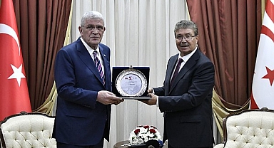 KKTC Başbakanı Üstel, İYİ Parti Genel Başkanı Dervişoğlu'nu kabul etti