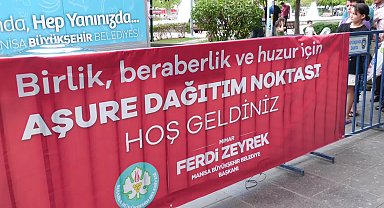 Manisa Büyükşehir, 3 bin 500 kişilik aşure ikram etti