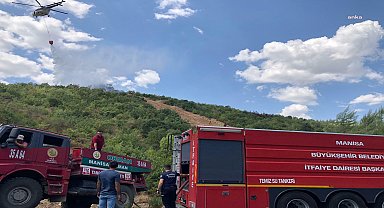 Manisa Büyükşehir itfaiyesi, Yunusemre'de çıkan yangını kısa sürede söndürdü