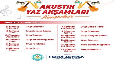 Manisa’da “Akustik Yaz Akşamları” başlıyor