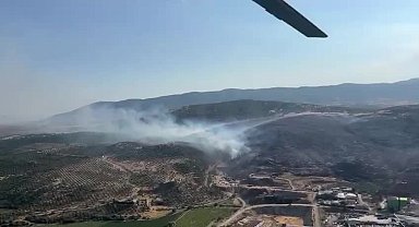 Manisa’da ormanlık alanda yangın
