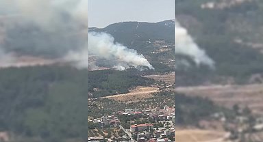 Manisa’nın Soma ilçesinde orman yangını