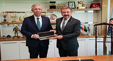Mansur Yavaş’tan Gölbaşı Belediye Başkanı Odabaşı’na ziyaret