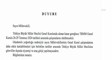 Meclis'e ziyaretçi yasağı...