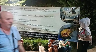 Meclis'te Komisyon çalışmaları sürerken, Kuğulu Park'ta protesto: 