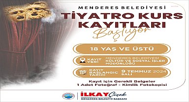 Menderes Belediyesi'nde tiyatro kursu kayıtları başlıyor