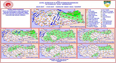 Meteoroloji'den haftalık hava tahmin raporu: Hava sıcaklıkları mevsim normallerinin üstünde seyredecek